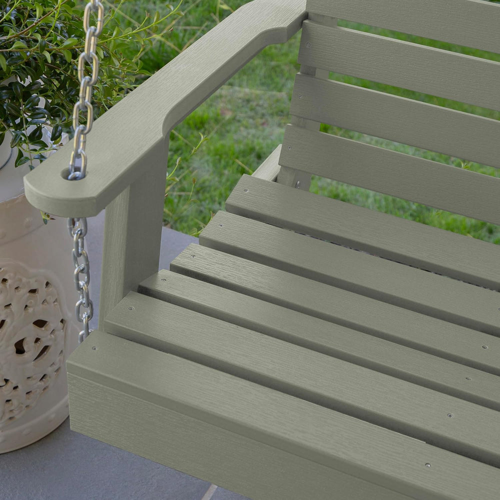 Highwood Weatherly Porch Swing, 4 Feet, Eucalyptus