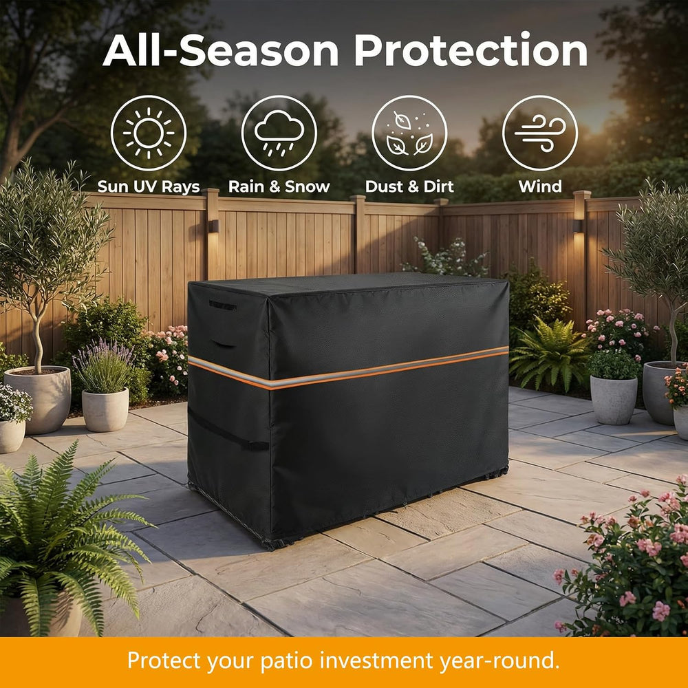 Outdoor Bar Set Cover, 41"L x 38"W x 40"H, Black