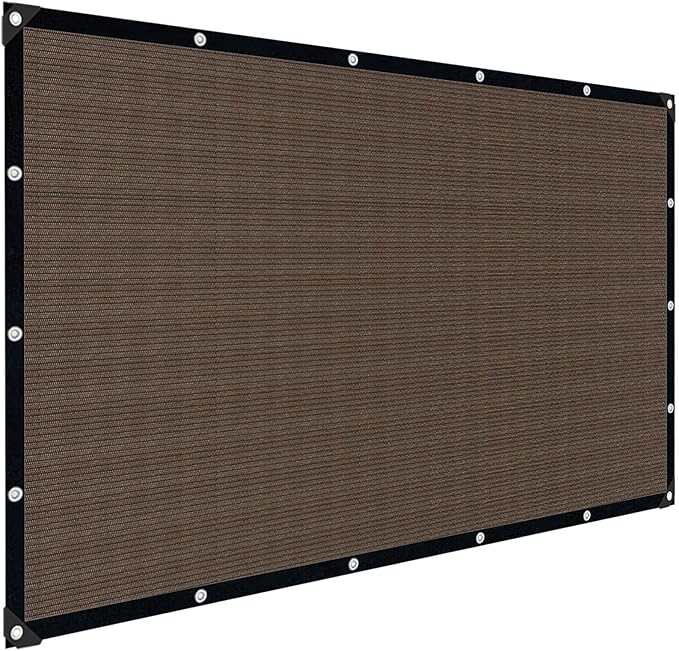 Mocha Sun Shade Cloth,Pergola Shade Cover with Reinforced Grommets,90% Shade ...