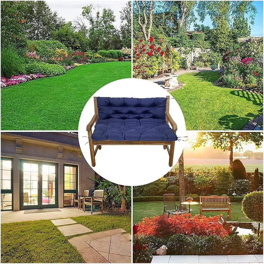 Swing Cushion Replacement Outdoor Porch Waterproof Bench Cushion 2-3 Seater W...