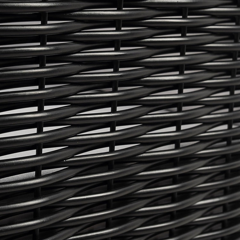 Merax Set of 2 Outdoor Acacia Wood Wicker Club Chair with Cushion,Patio Furni...