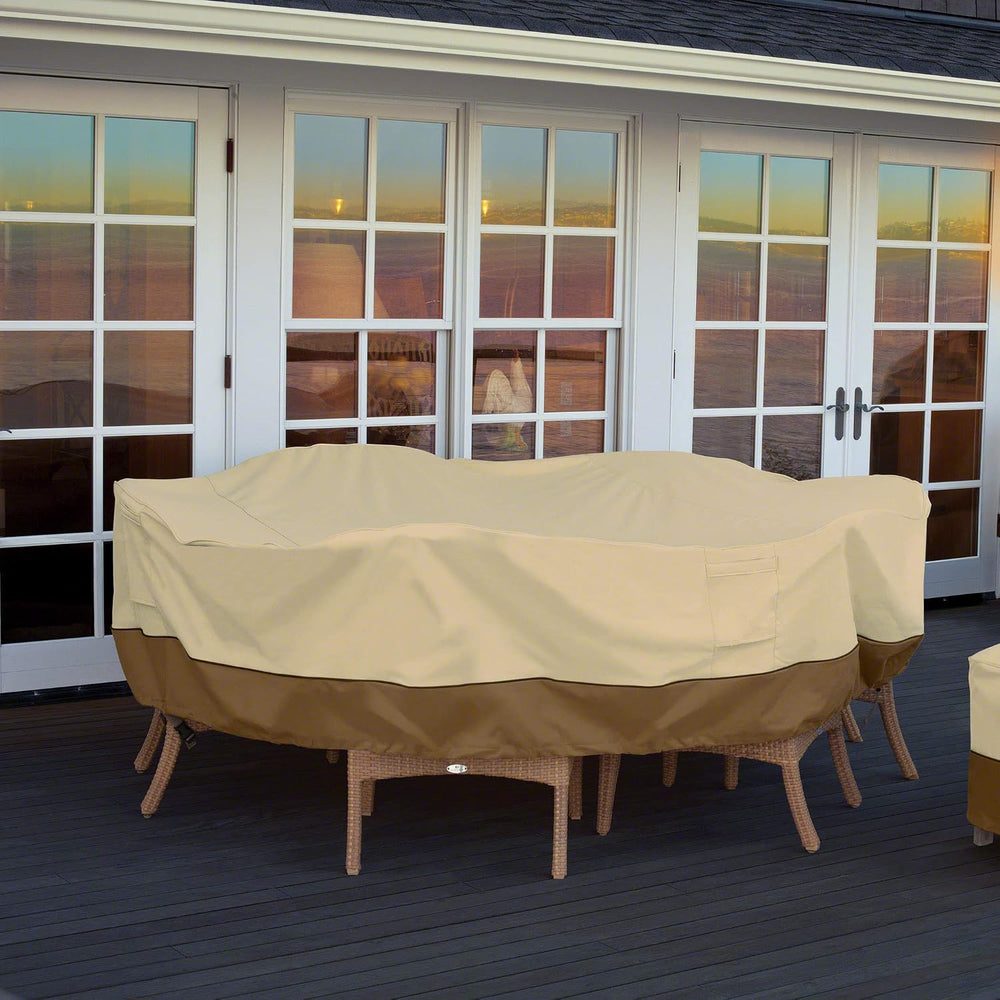 Classic Accessories Veranda Water-Resistant 108 Inch Rectangular/Oval Patio T...