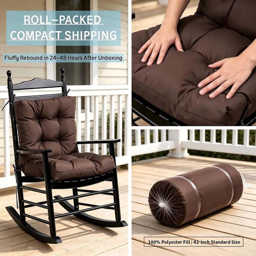 QILLOWAY Outdoor Chair Cushion for Patio Furniture, Waterproof Patio Cushions...