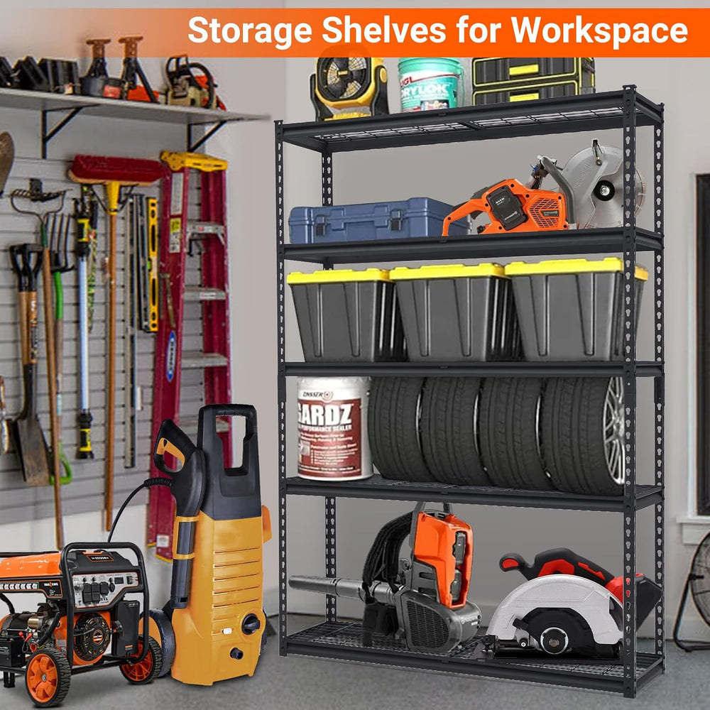 GarveeHome Garage Shelving, Heavy Duty Garage Shelving 48 in L x 24 in W x 72...