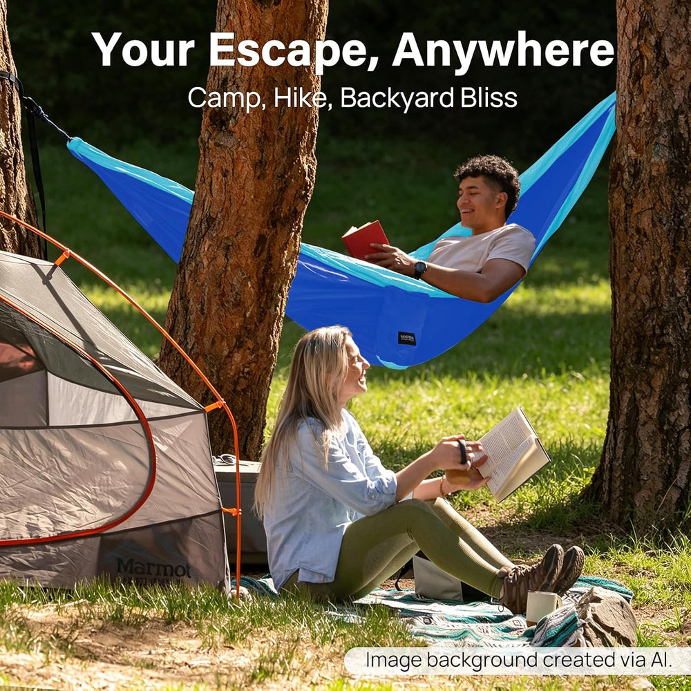 Kootek Camping Hammock 500lbs Capacity Outdoor Camping Essentials, Double