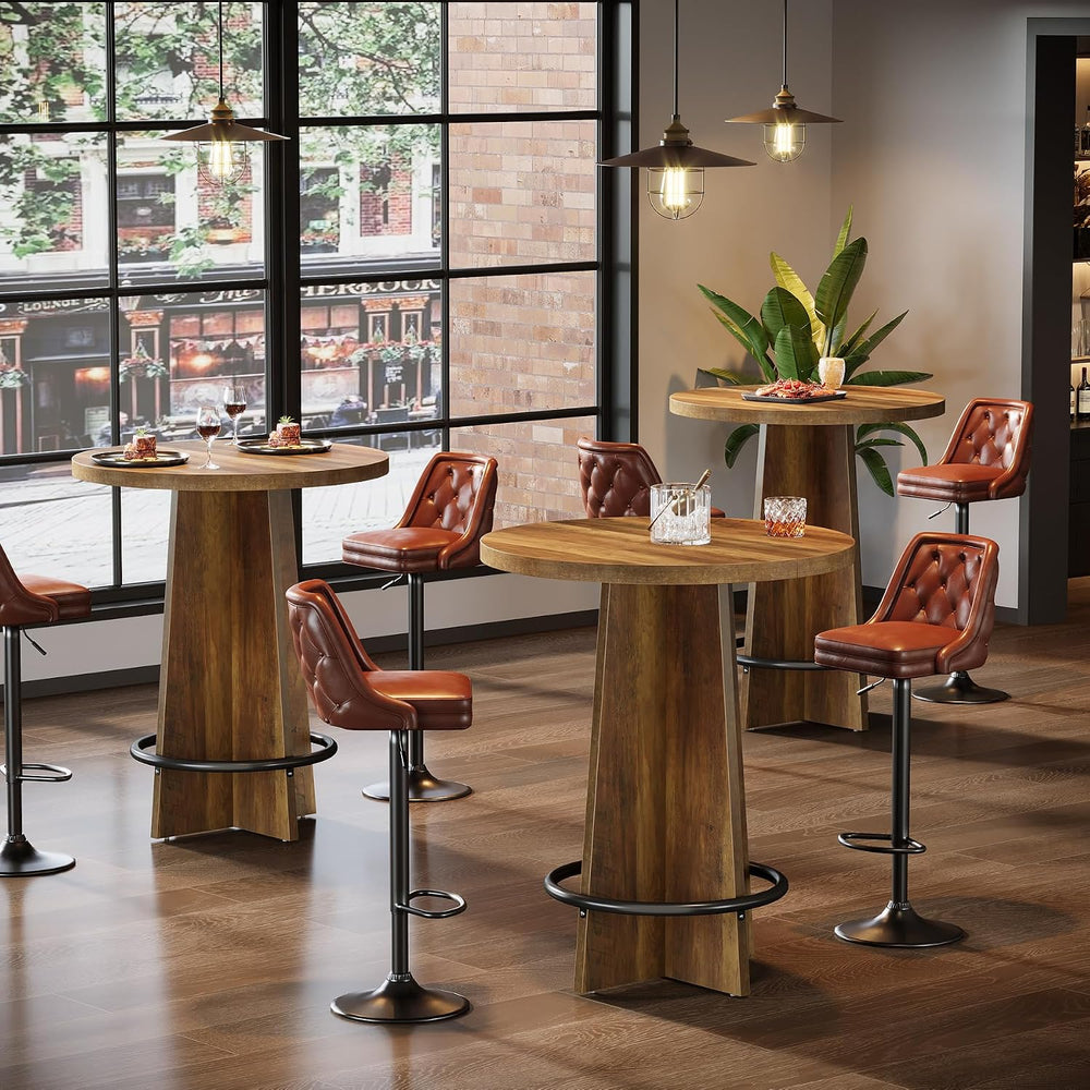 Tribesigns Round Bar Table, Set of 2