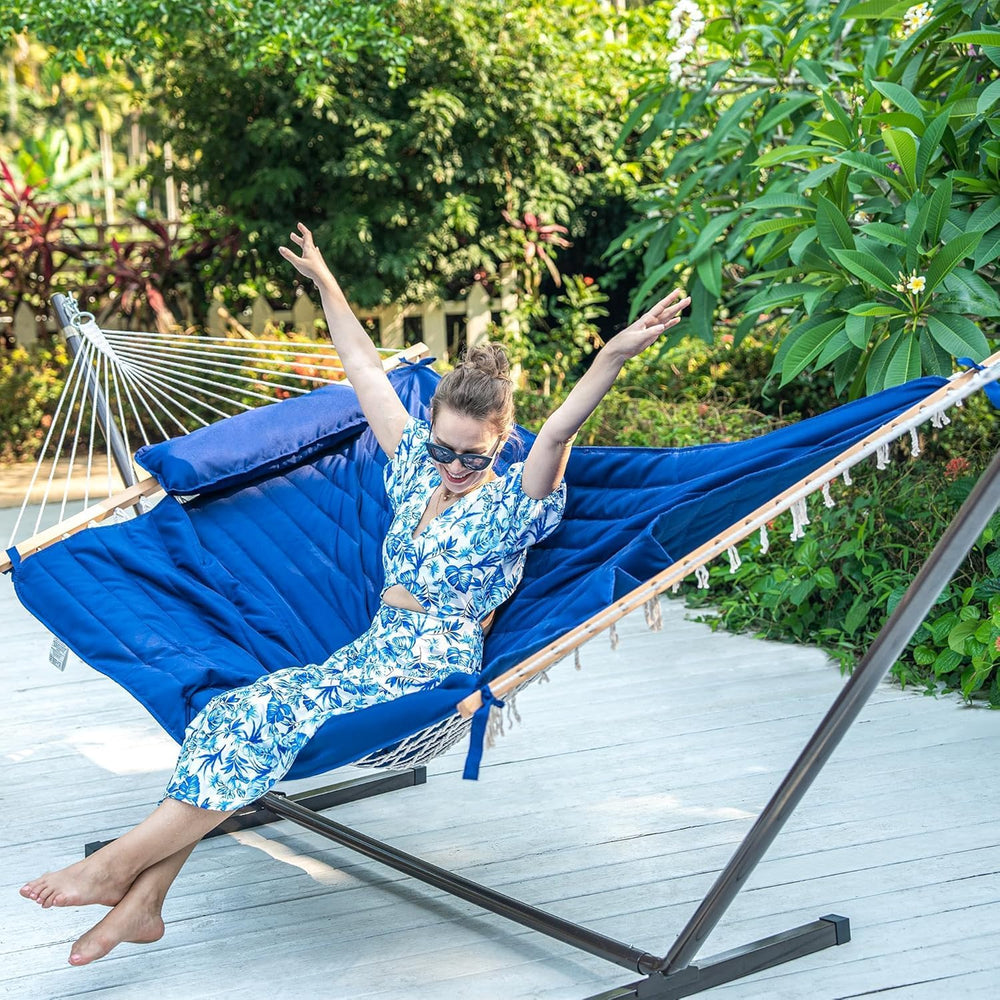 Lazy Daze Heavy Duty 13 Ft Hammock Stand with Hooks and Chains for Outdoor