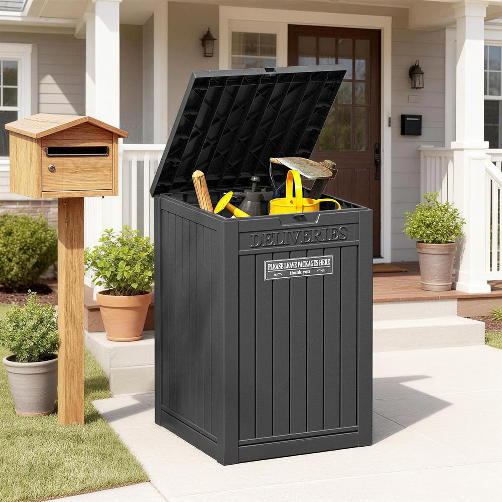 Package Delivery Box for Outside, Black