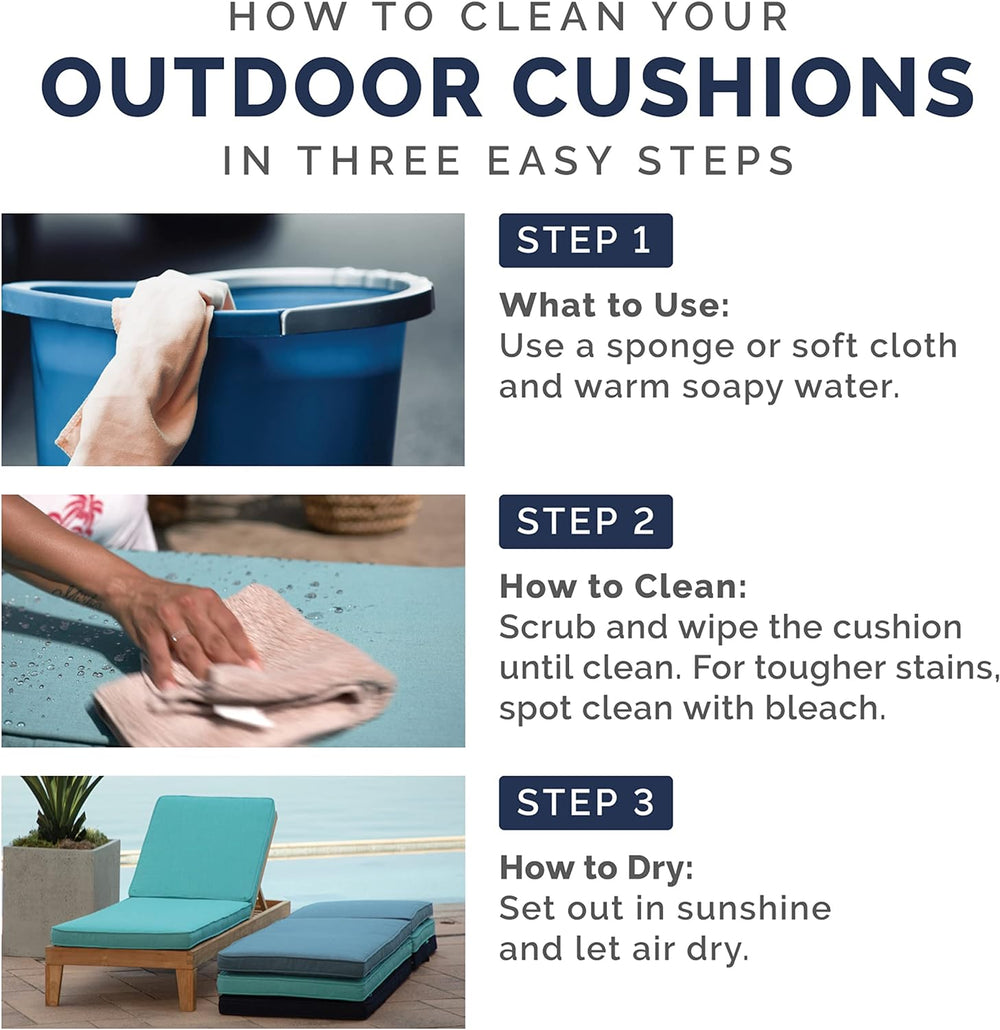 Arden Selections Outdoor Loveseat Cushion Set, 48 x 24, Water Repellent, Fade...