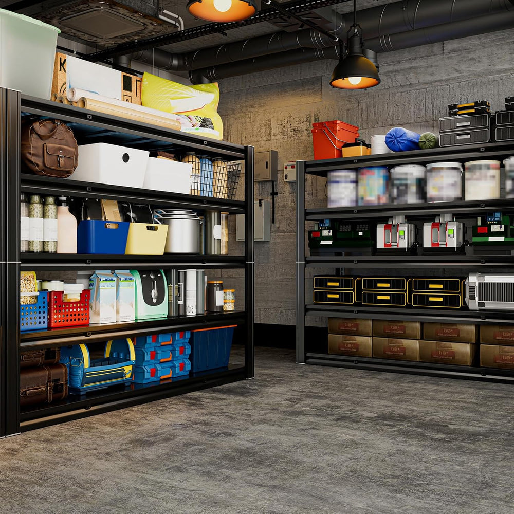 5-Tier 60" W x 20" D x 72" H Garage Shelving Metal Storage Rac...