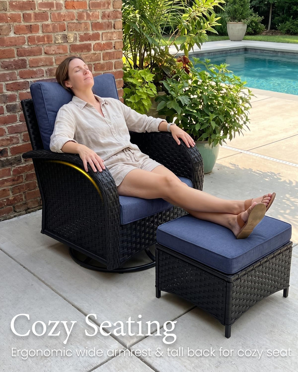 LayinSun 5 Pieces Outdoor Patio Furniture Set