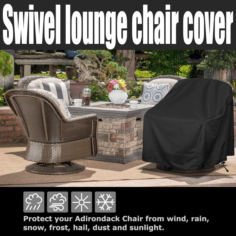 Outdoor Swivel Chair Cover, 29 x 31 x 38.5 in, Patio Furniture Cover