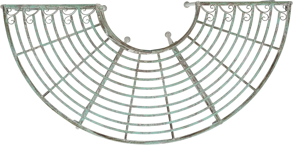 SAFAVIEH Outdoor Abia Metal Tree Bench, 50" Antique Dark Green PAT5018D
