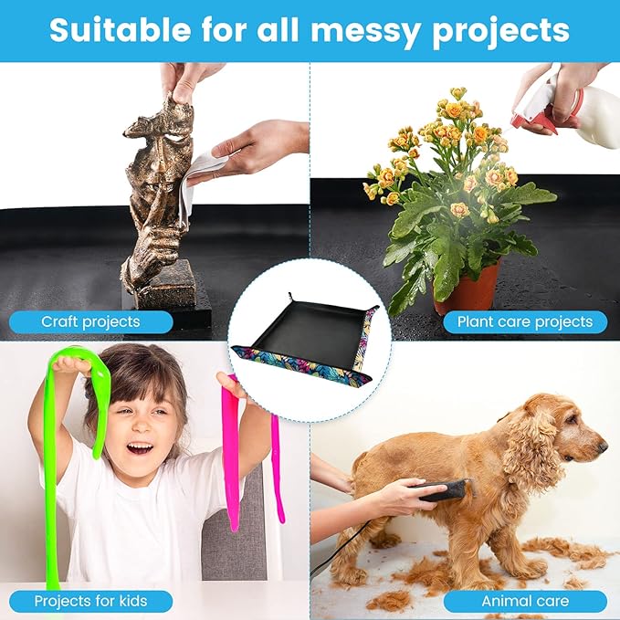 3PCS 29.5" x 29.5" Repotting mat for House Plant Care and Dirt Spil...