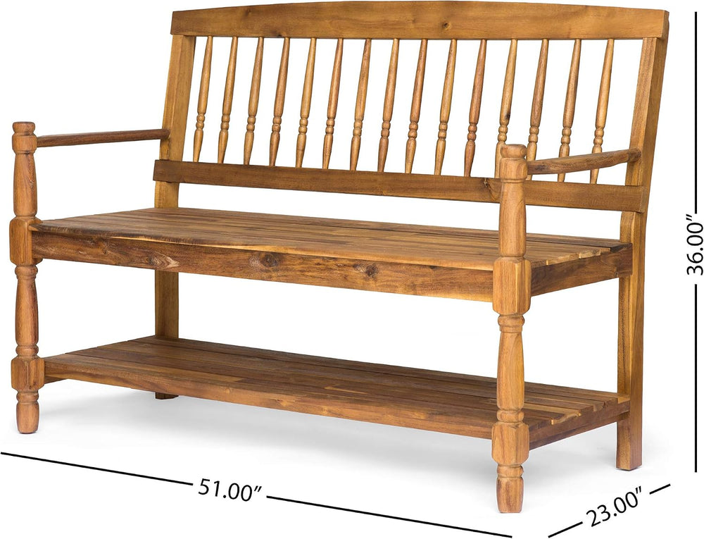 Great Deal Furniture Christopher Knight Home Cody Outdoor Acacia Wood Bench w...