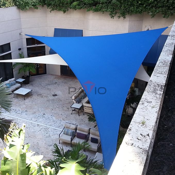 Patio Paradise 20' x 20' x 20' Sun Shade Sail Triangle Canopy Sha...
