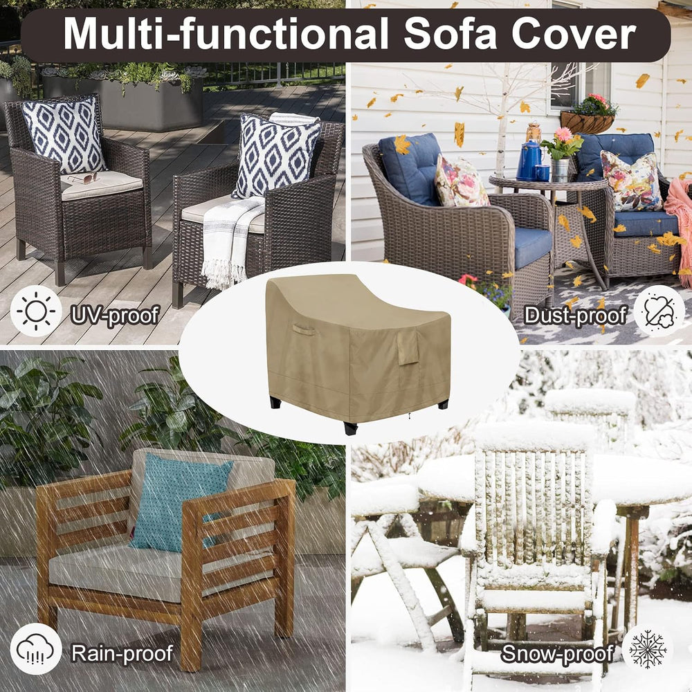 PureFit Outdoor Chair Covers Waterproof 2 Pack Patio Furniture Seat Covers