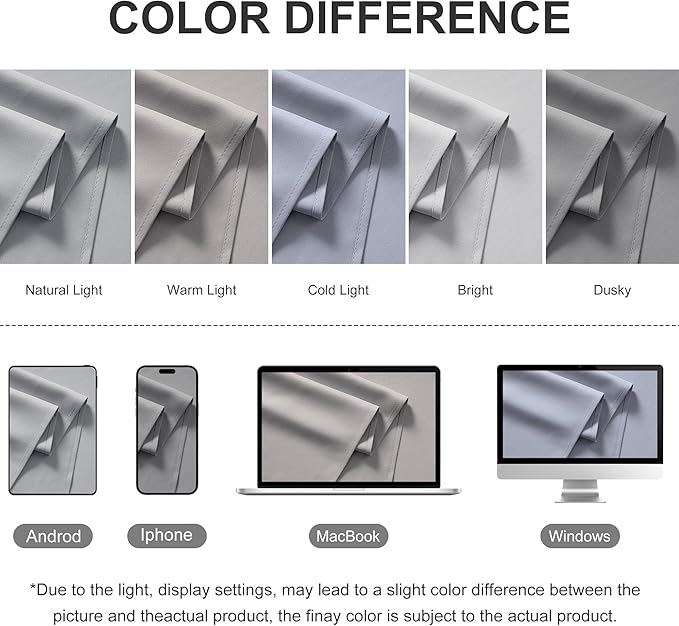 RYB HOME Extra Wide Outdoor Curtains for Patio Waterproof Heavy Duty Thermal ...