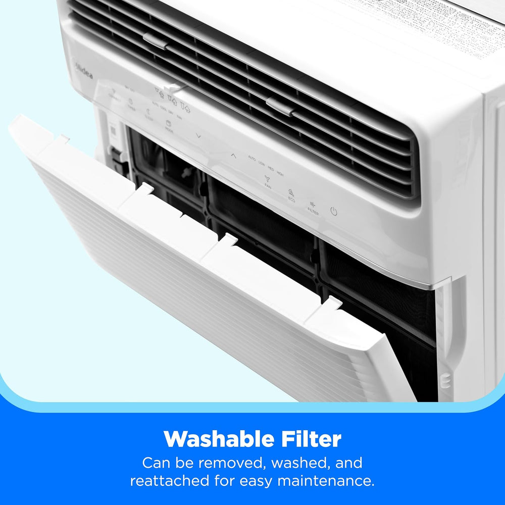 Midea 8,000 BTU Window Air Conditioner, Electronic Control, 350 Sq. Ft.