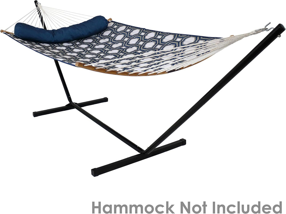 Sunnydaze Heavy-Duty Hammock Stand for Outside, Black, Easy Assembly