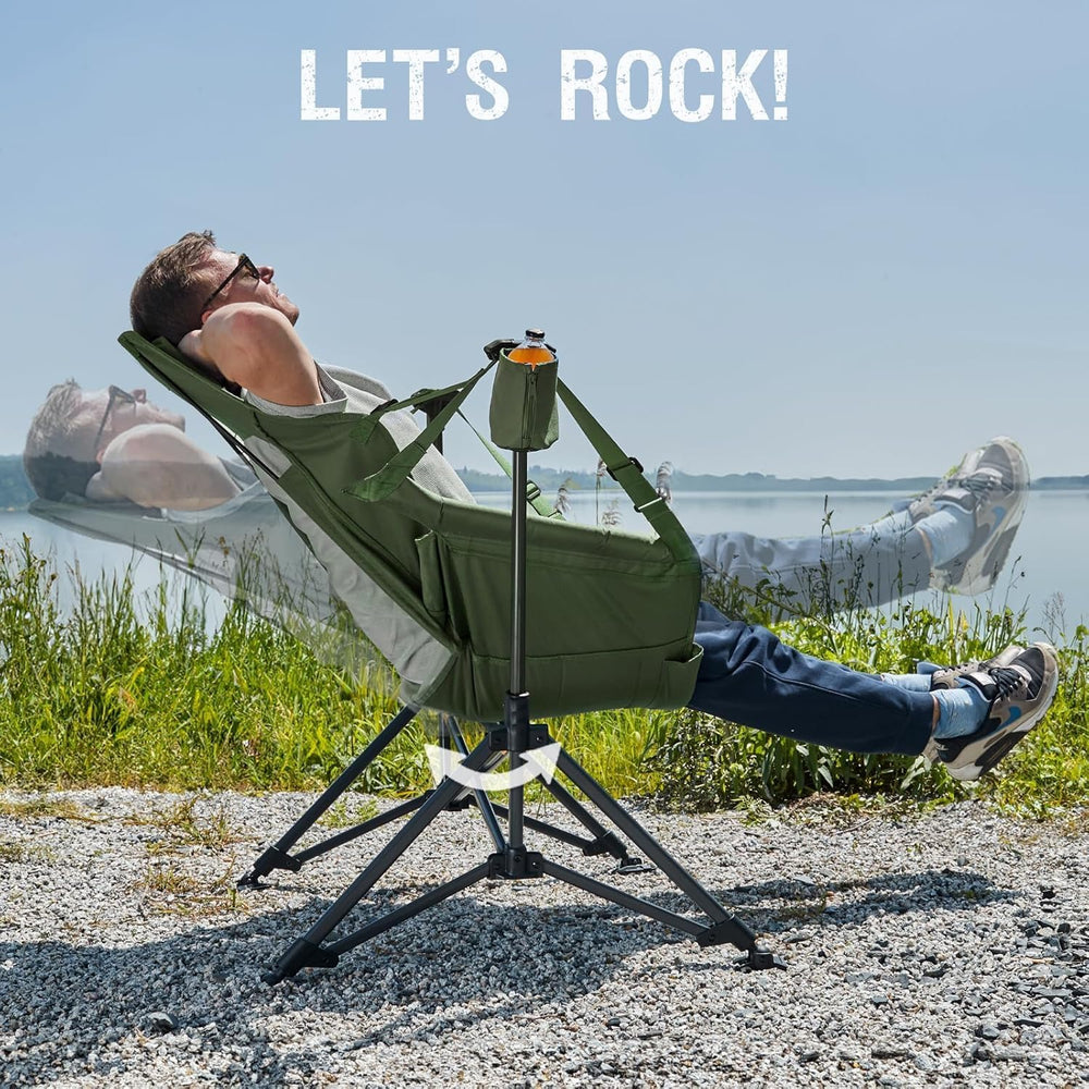 Portal Hammock Camping Chair, Portable Outdoor Swinging Chairs, Rocking Chair...