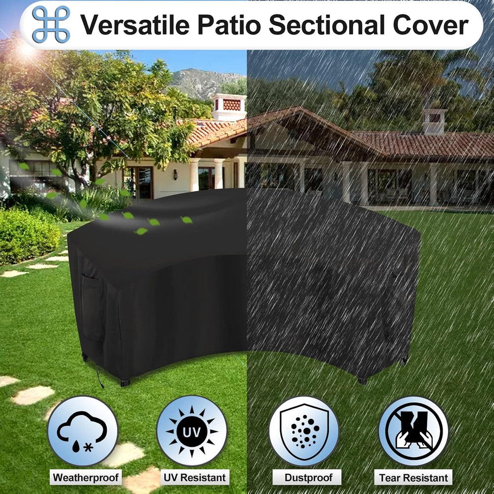 OutdoorLines Waterproof Curved Outdoor Sectional Cover