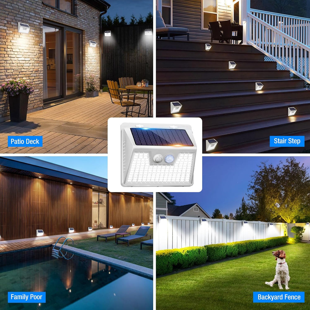 Peasur Solar Lights Outdoor Waterproof [12 Packs/140 LEDs], 3 Lighting Modes ...