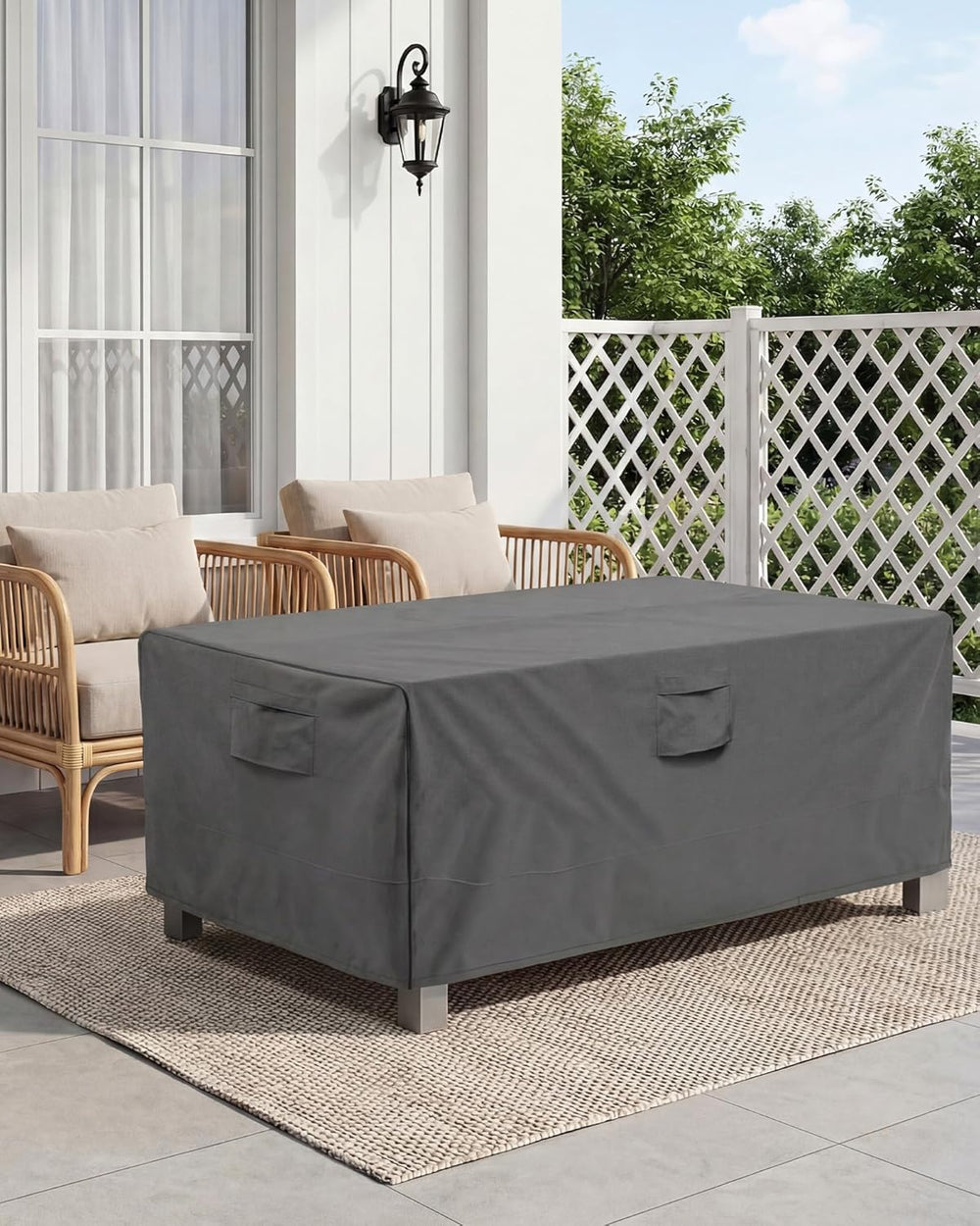 Vailge Outdoor Table Cover Rectangular, Patio Furniture Covers Waterproof