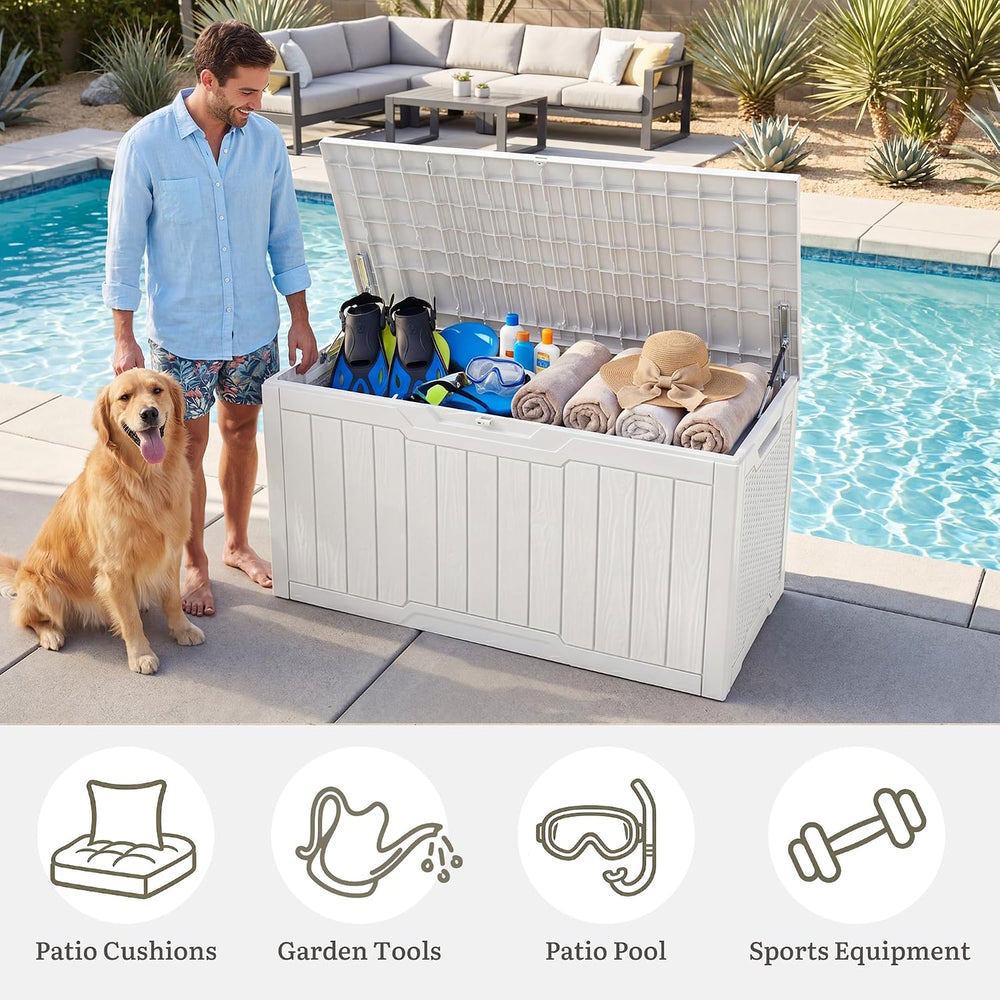 YITAHOME 100 Gallon Large Outdoor Deck Box