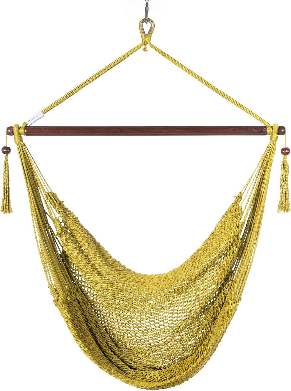 Caribbean Hammock Chair with Footrest - 40 inch - Soft-Spun Polyester - (Olive)