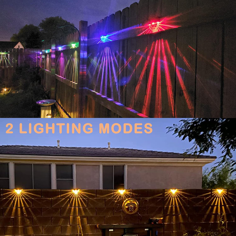 Solar Lights Outdoor, Solar Deck Lights, 6 Pack Solar Fence Step Lights Outdo...
