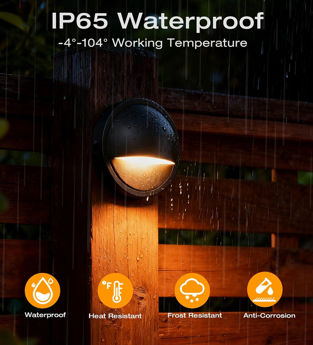 CLOUDY BAY [12 Pack] 3CCT Low Voltage LED Deck Lights Outdoor,2700K/3500K/500...