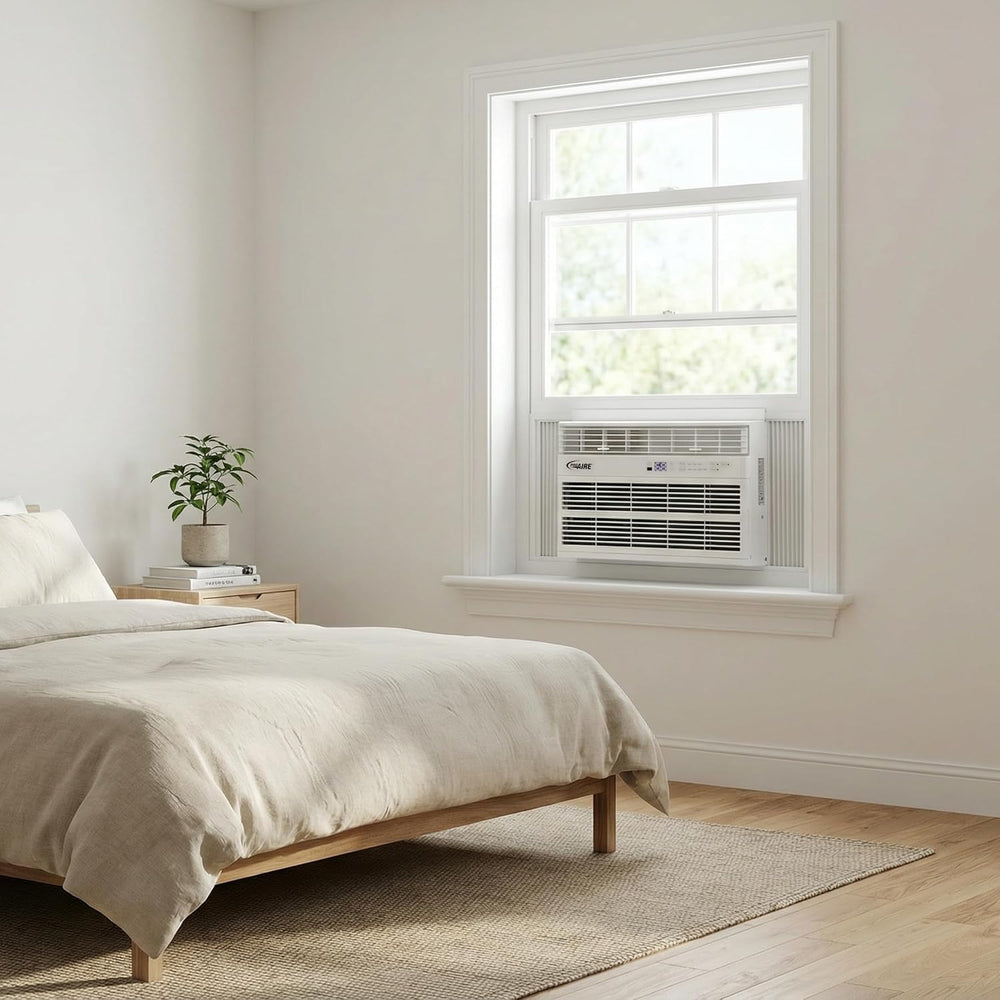 ProAire 8,100 BTU Window AC Unit with Dehumidifier, Quiet, 350 Sq Ft, 115V