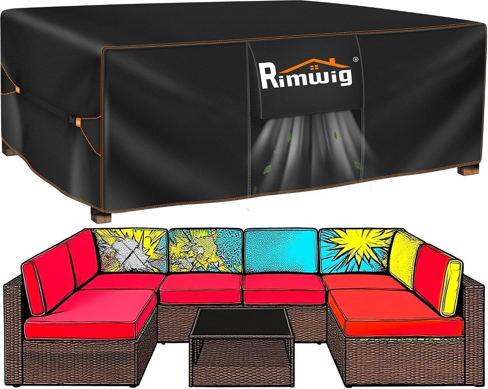 Patio Furniture Set Cover Outdoor Waterproof,110"L x 83"W x 28"H