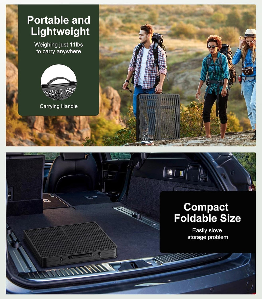 Raynesys Portable Folding Grill Table for Ourdoor, Camping, Picnic, BBQ