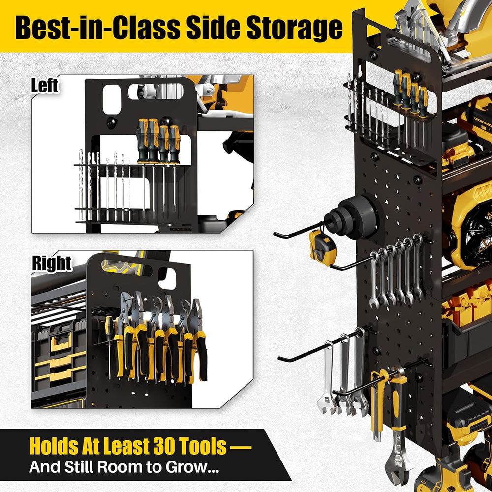 Large 5-Tier Power Tool Organizer Wall Mount, 320lb Capacity, 34'' Wide