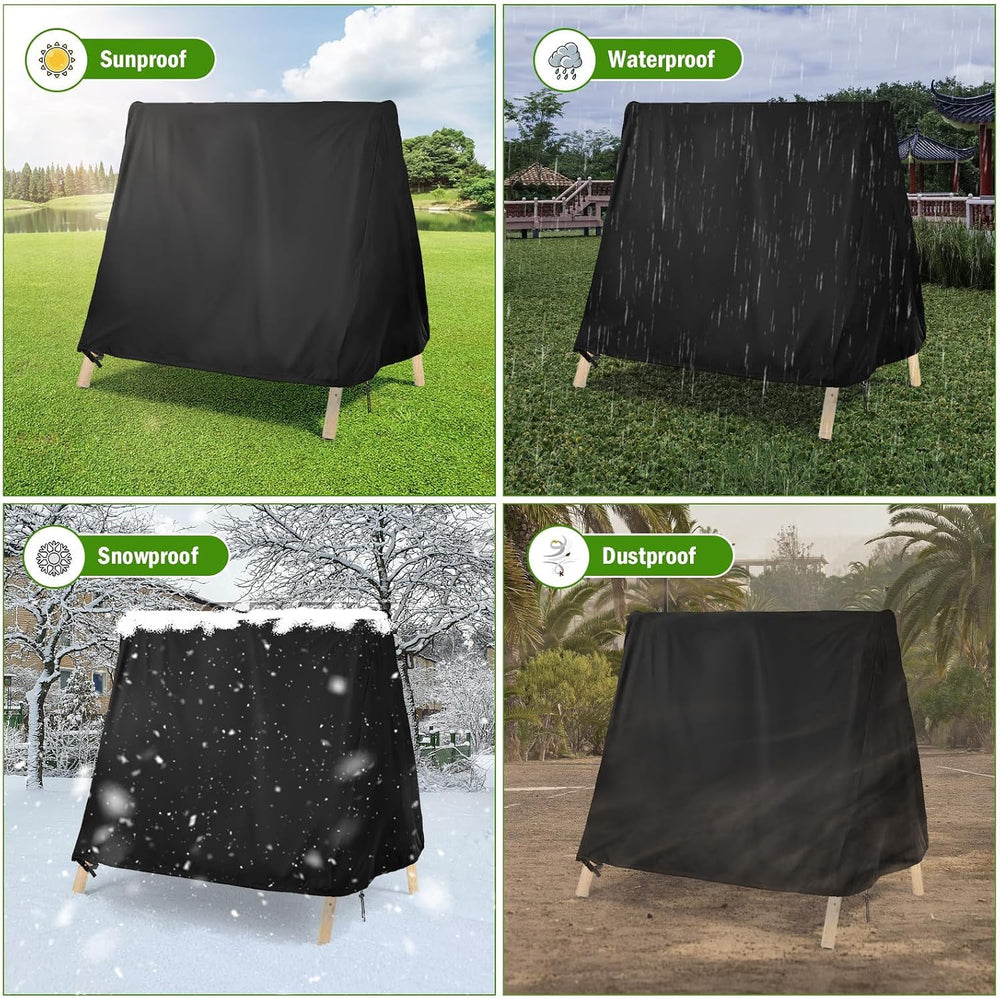 Kasla Outdoor Swing Cover for A Frame Patio Swing, 81"L×57"W×70"H