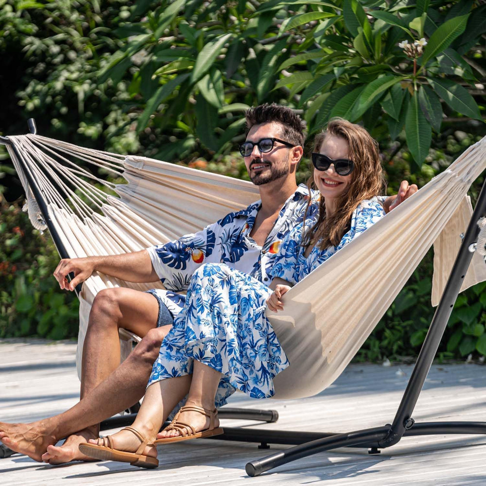 Lazy Daze Portable Hammock with Stand, Free Standing Hammocks for Indoor Outd...