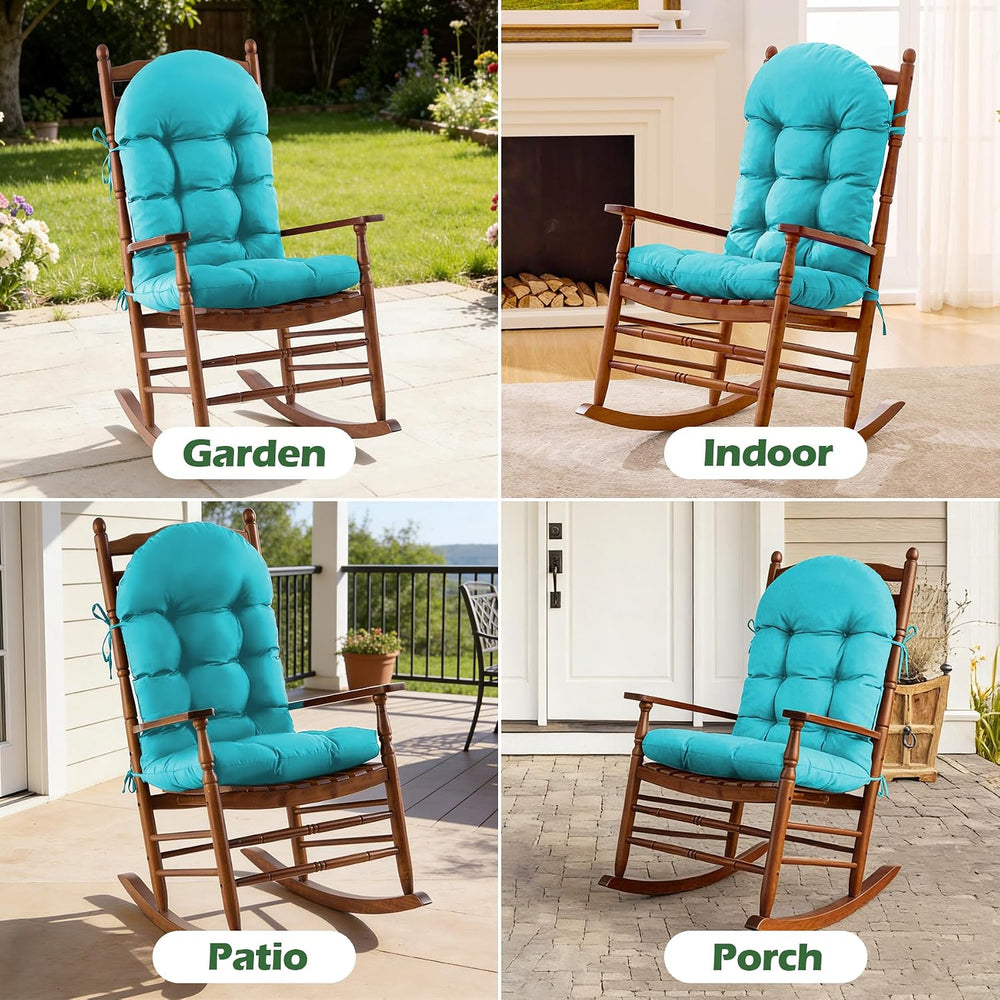 Rocking Chair Cushions, Indoor/Outdoor Adirondack Chair Cushion, Waterproof a...