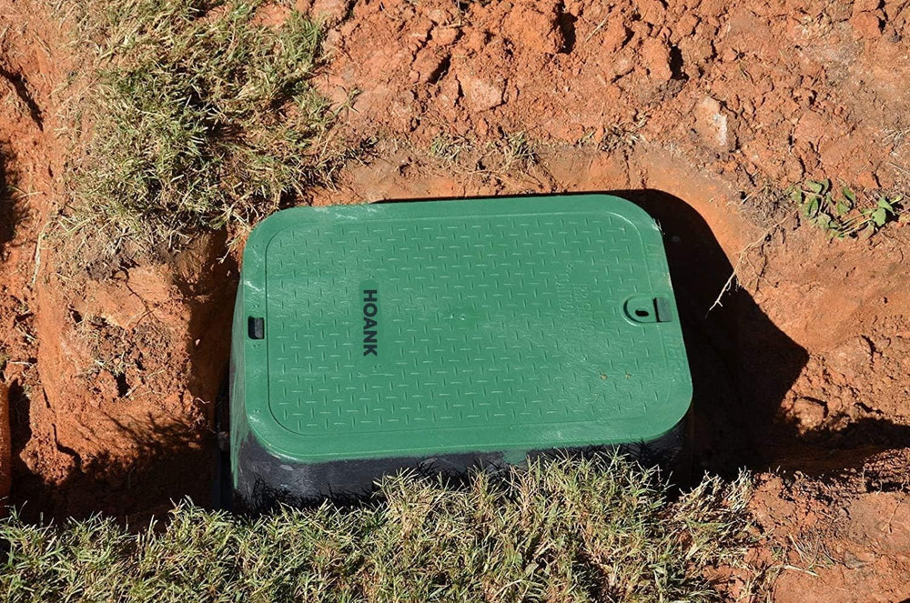 Rectangular Jumbo Valve Box and Cover, 15 in. x 22 in., 12 in. Height, Irriga...
