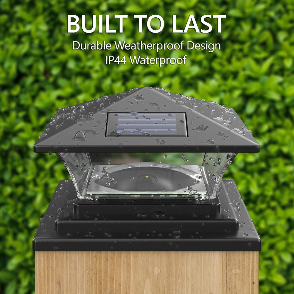 Davinci Lighting Classic Solar Outdoor Post Cap Lights - 4x4 5x5 6x6 - Bright...