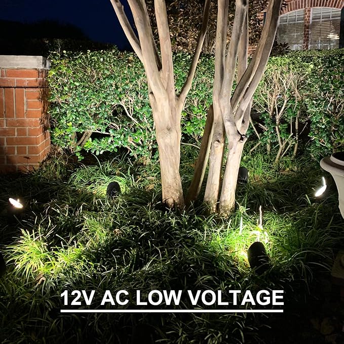GOODSMANN Landscape Lighting Kits Low Voltage Spot Lights 8PK Landscape Flood...