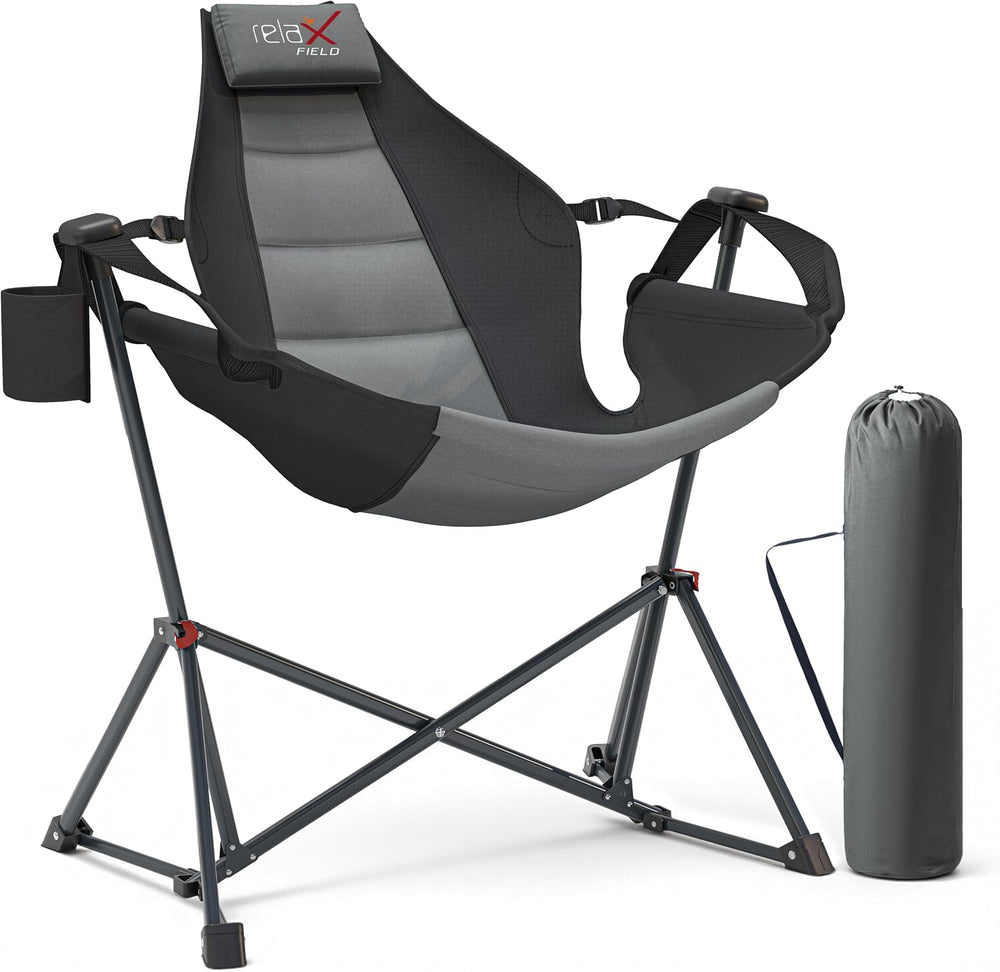 Hammock Camping Chair, Oversized Swinging Chair, 350LBS,Black