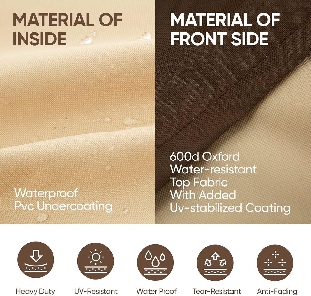 loriano Patio Chair Covers Waterproof Outdoor Chair Covers 600D Heavy Duty Fi...