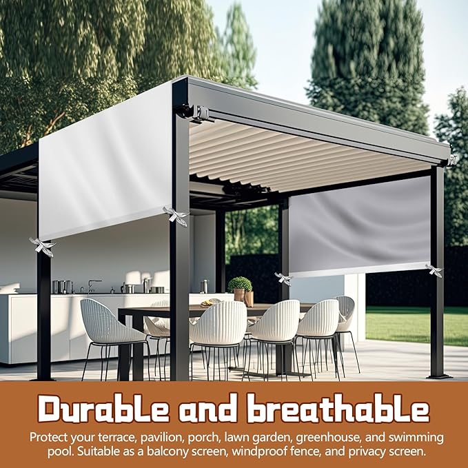 Universal Pergola Replacement Canopy Outdoor Canopy Shade Cover Waterproof Sh...