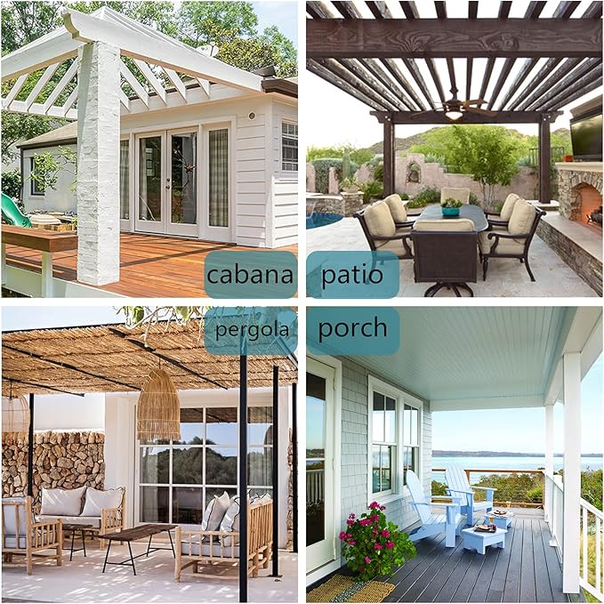 BONZER Outdoor Curtains for Patio Water Resistant Heavy Privacy Light Filteri...