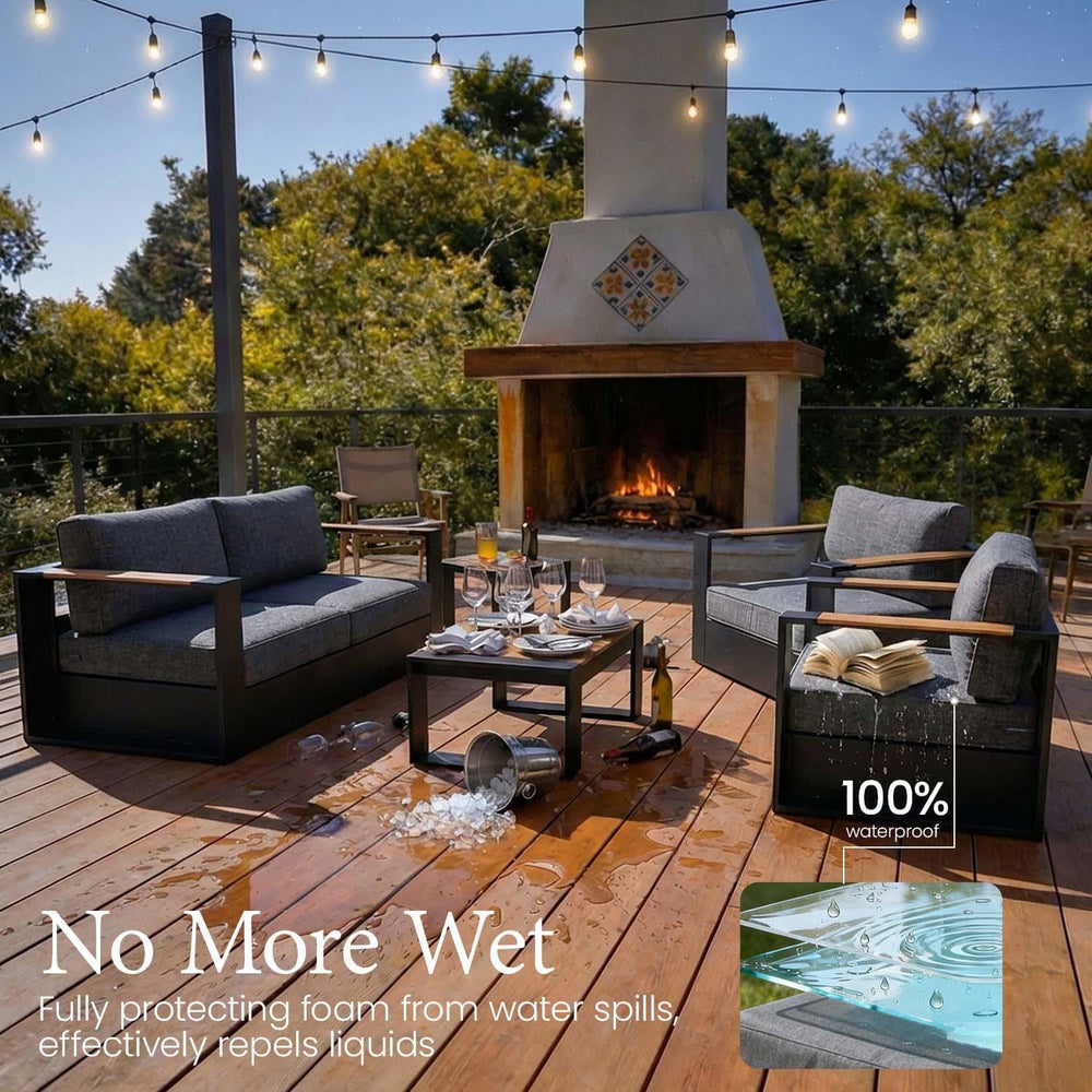 LayinSun 1 Pieces Aluminum Patio Furniture Set