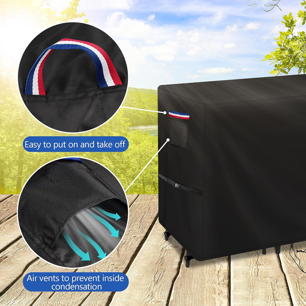 Patio Furniture Covers for High Top Table and Chairs-66x30x45in