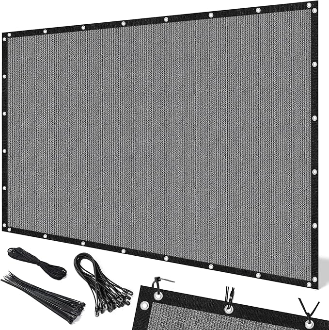 Artpuch 90% Sun Shade Cloth, 3 x 12 FT Pergola Shade Cover Canopy with Gromme...