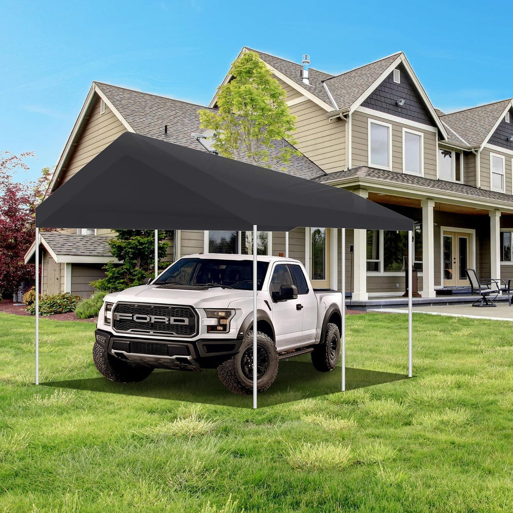 Carport Replacement Canopy Cover, Gray, 10' x 20'